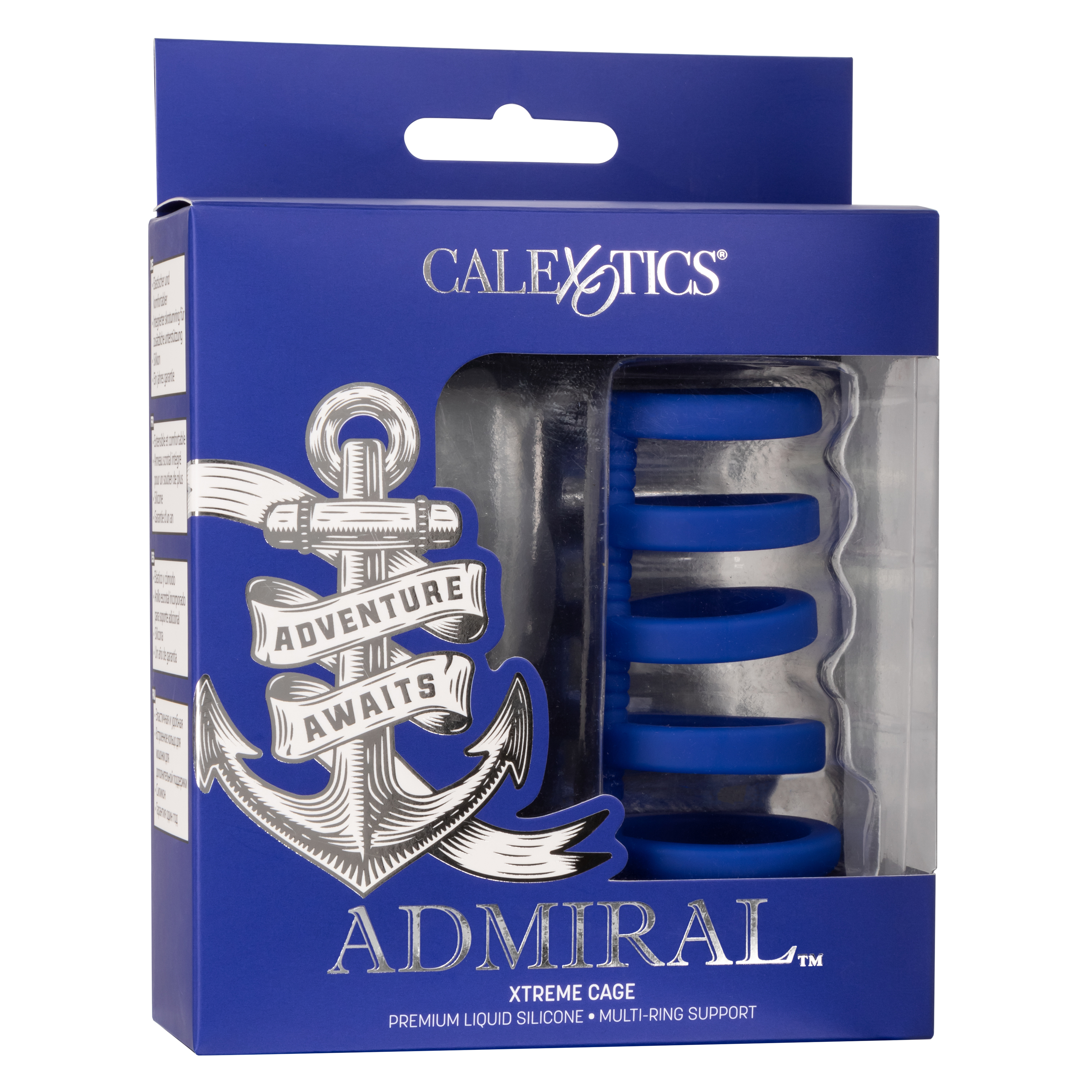 admiral xtreme cock cage   blue 